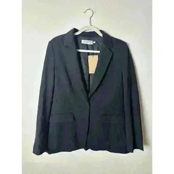 M.M. Lafleur The Yiyan Blazer - Wool Twill Size Black jacket $495 NWT - Picture 2 of 6